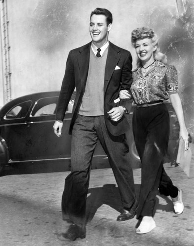 Betty Grable meets football player