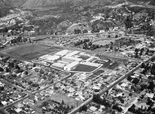 Mt. Gleason Junior High, Mt. Gleason Avenue, view is looking northeast