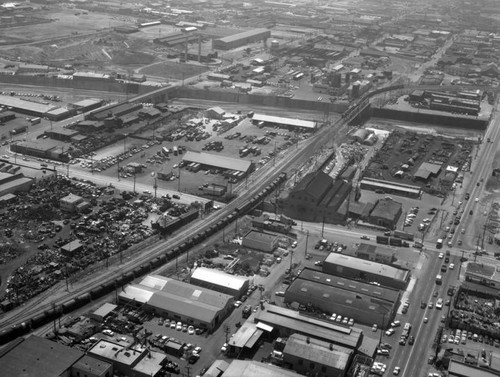 Eastern side of the Los Angeles River