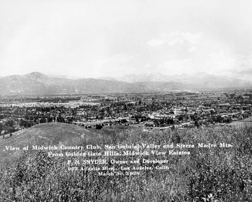 Monterey Park panorama