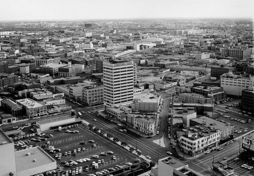 Aerial view of Little Tokyo