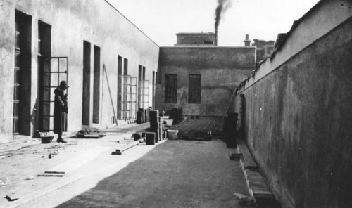 LAPL Central Library construction, exterior, view 2