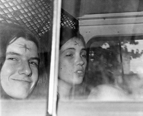 Manson girls in car