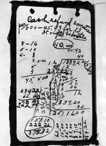 Laurel H. Crawford's calculations