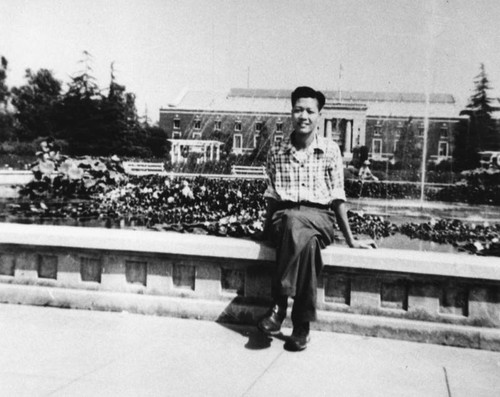Chinese American man at Exposition Park