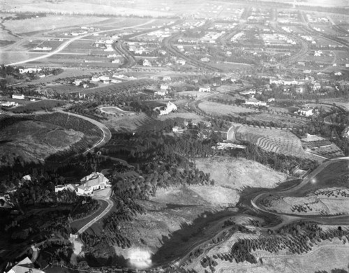 Aerial view of Beverly Hills