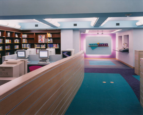 Teen'Scape Department "Study Lounge", Los Angeles Public Library