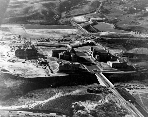 Westwood and U.C.L.A., aerial view