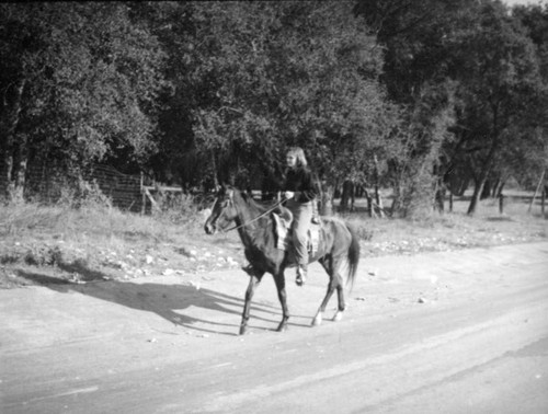 Horseback riding in Hindenburg Park, La Crescenta