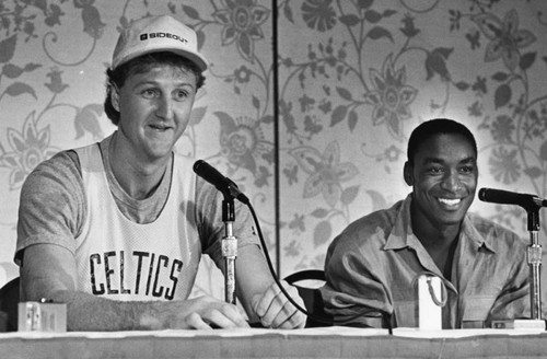 Bird and Thomas at press conference