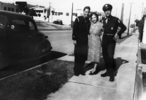 Mexican American women with soldiers