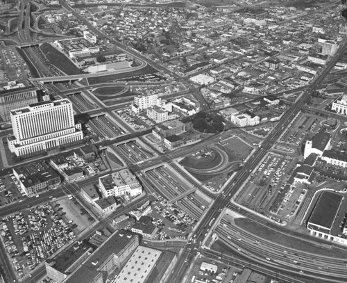 Downtown aerial view