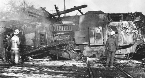 Train derailed, Pico Rivera