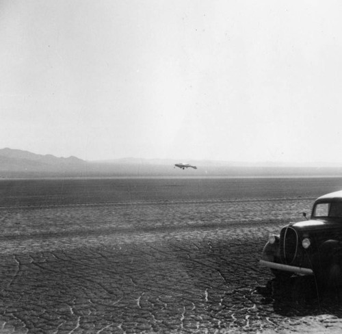 Plane taking off, Kern County