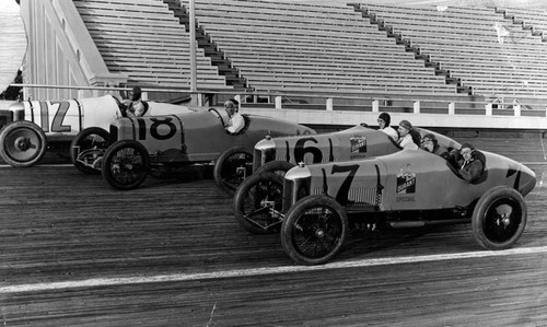 Race cars at Beverly Hills Racetrack