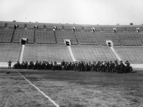 Exhibition of motorcycle officers