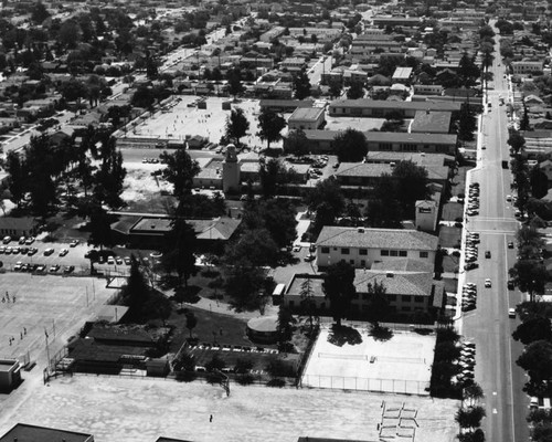 Neighborhoods, schools, and Civic Center, Huntington Park