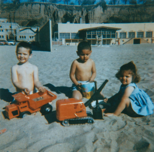 Children playing on beach