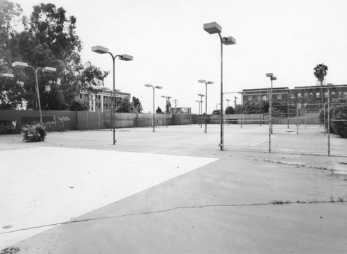 Ambassador Hotel, tennis courts, facing southwest