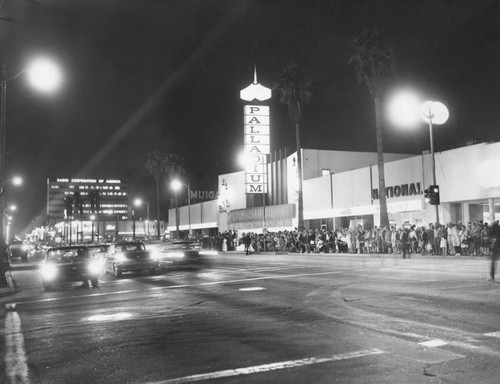 Crowd waiting at Palladium