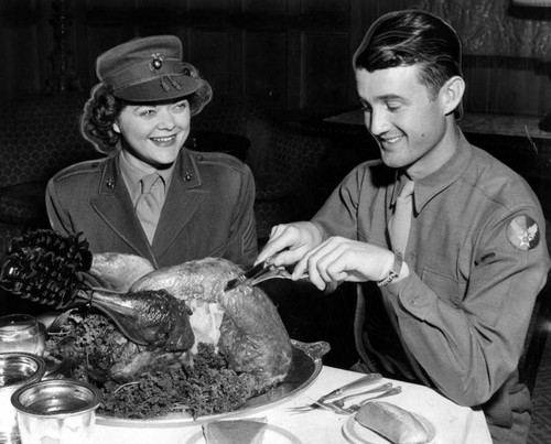 World War II era Thanksgiving Dinner