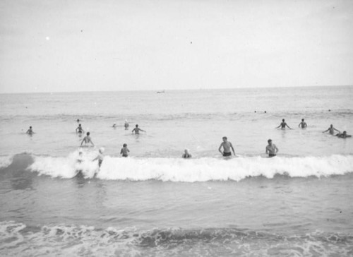 Walking in the surf, Corona Del Mar