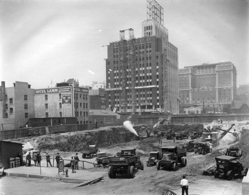 Excavation for new California Club