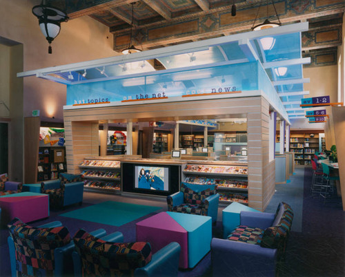 Teen'Scape Department "Living Room", Los Angeles Public Library