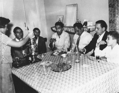 Iranian family at table