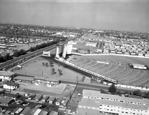 Century Drive-In, Inglewood, looking east