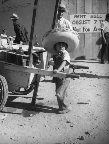 Young vendor, El Toreo de Tijuana