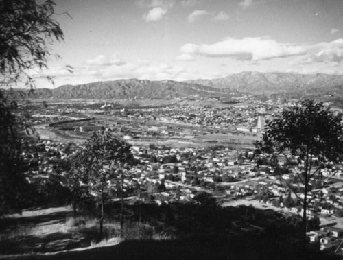 View of the Los Angeles River and Cypress Park from Elysian Park