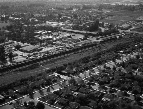 E.K. Wood Lumber Co., Raymer Street, looking southwest