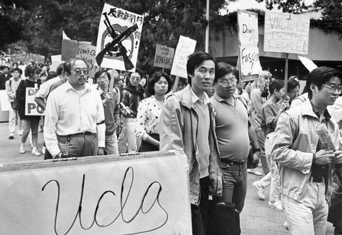 UCLA students at demonstration