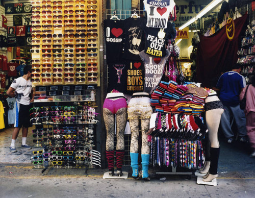 Storefronts in Santee Alley