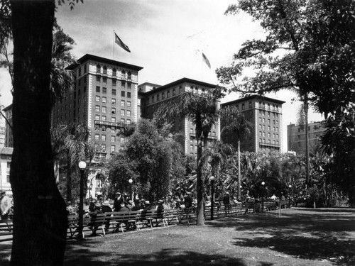 Biltmore Hotel and Pershing Square