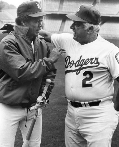 Tommy greets Maury Wills