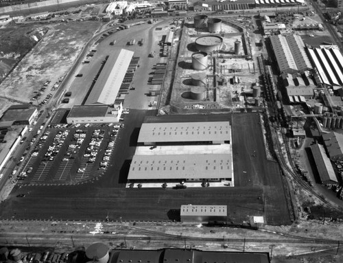 Truck yards, 28th Street, looking east