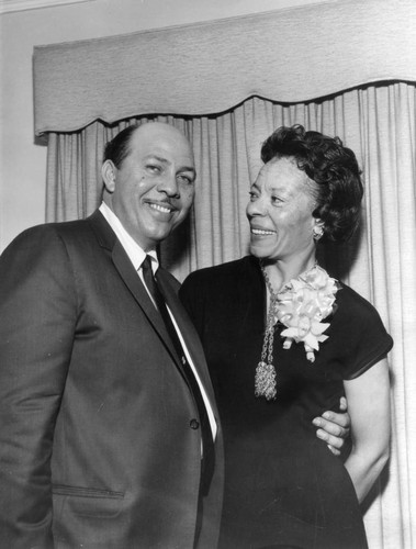 Tom Bradley at private party for Marie Johns