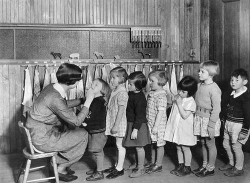 Dental checkup in school