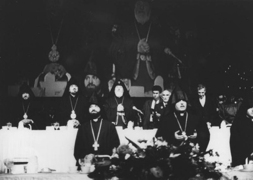 Armenian clergy during mass