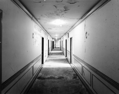 Ambassador Hotel, typical corridor, south wing