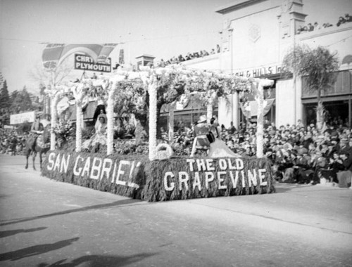 San Gabriel float at the 1939 Rose Parade