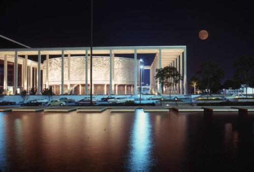 Mark Taper Forum at night