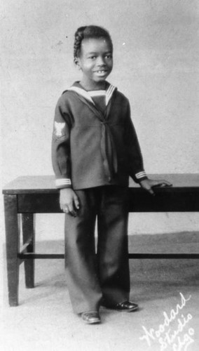 Allen 'Farina' Hoskins in sailor outfit