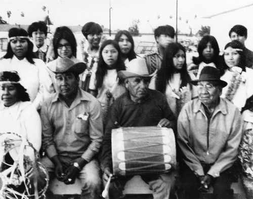 Drummers at Sherman Indian High School Powwow