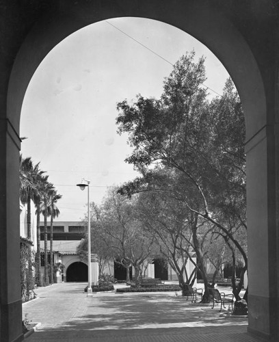 View of courtyard, Union Station