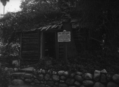 Lucky Baldwin's log cabin