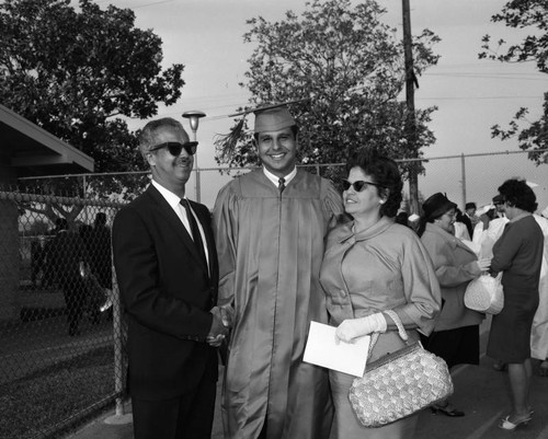 Leon Aubry, Jr. at graduation