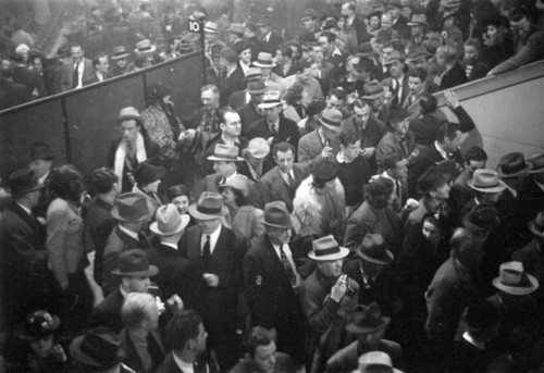 Boxing match spectators — Calisphere